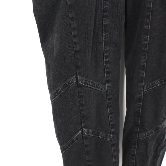 Retrofete Kiara Jet Black Italian Denim Jumpsuit Zip Closure Cut-Outs XS X-Small - Picture 5 of 10
